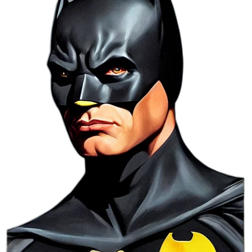 mask, face, comic book art, photorealistic, concept art, cartoon, portrait, batman transparent PNG cut-out