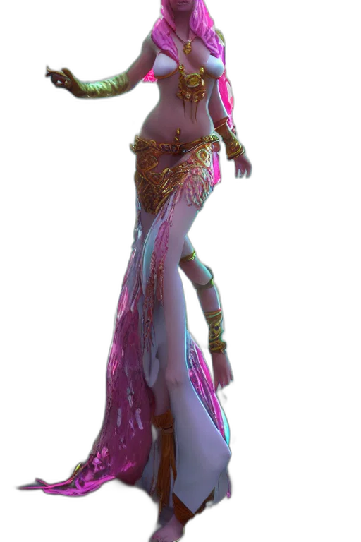 dress, staff, weapon, jewelry transparent PNG cut-out