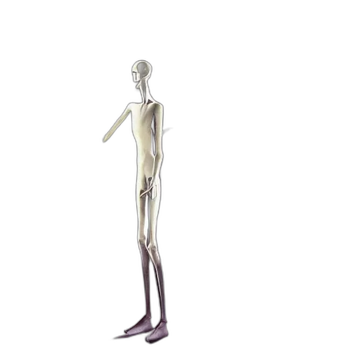 dress, staff, robot, creature, concept art, 3d render, tall, skinny transparent PNG cut-out