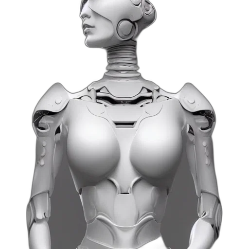 robot, 3d render, concept art, cyberpunk, photorealistic, extremely, beautiful, gorgeous transparent PNG cut-out