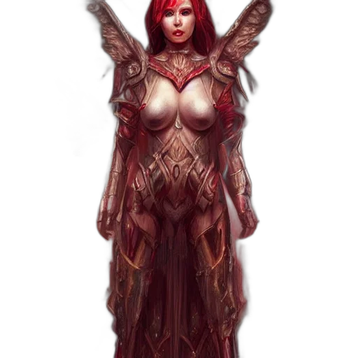 dress, fantasy art, concept art, pixel art, comic book art, red, woman, unicorn transparent PNG cut-out