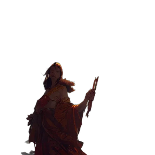 staff, sword, dragon, dress, concept art, fantasy art, pixel art, watercolor transparent PNG cut-out