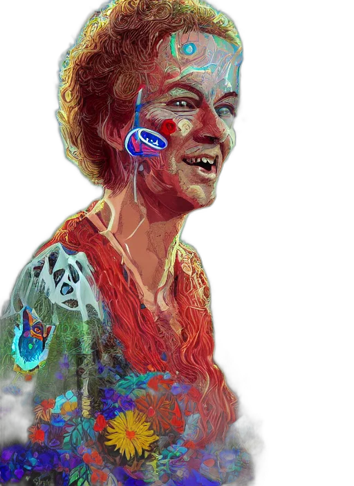 face, mask, robot, creature transparent PNG cut-out