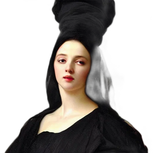 hat, dress, face, crown transparent PNG cut-out