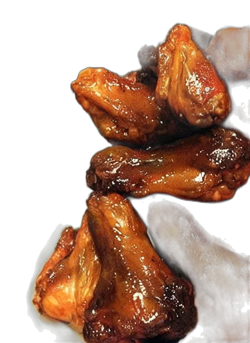 food, crown, photorealistic, mike, tyson, chicken, wings, drumstick transparent PNG cut-out