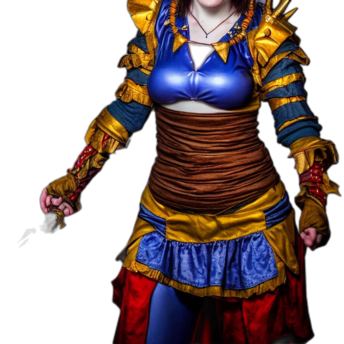 staff, dress, jewelry, face transparent PNG cut-out