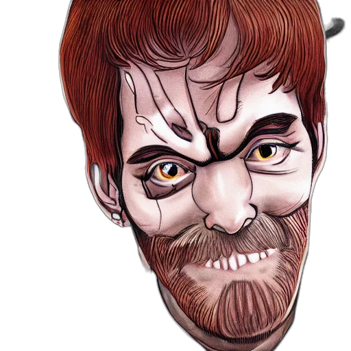 face, mask, cartoon, concept art, photorealistic, comic book art, pewdiepie, cow transparent PNG cut-out