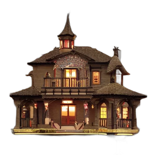 building, 3d render, concept art, pixel art transparent PNG cut-out