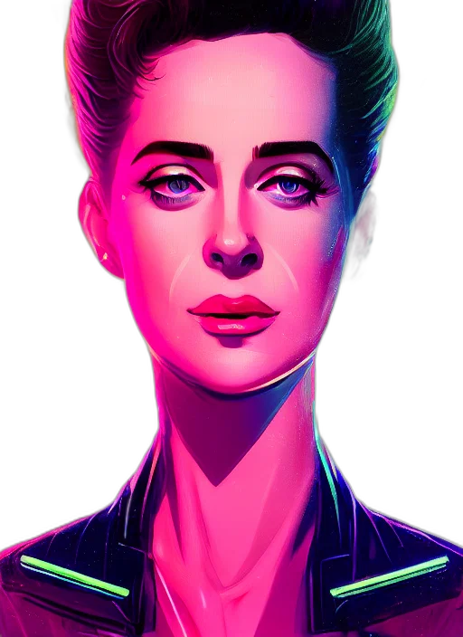 face, robot, jacket, staff transparent PNG cut-out
