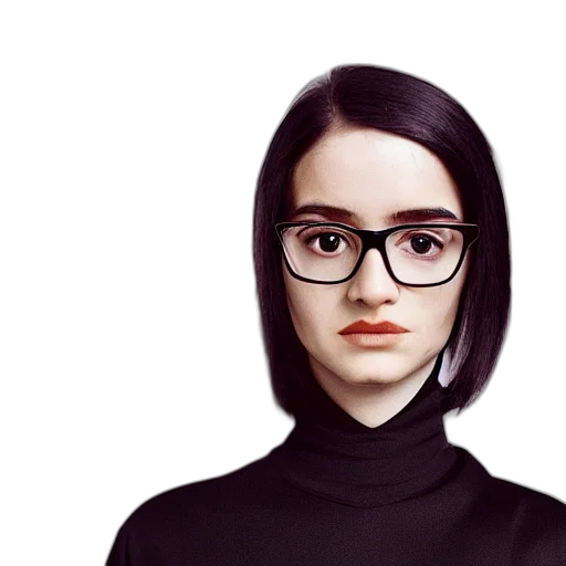 face, hair, jacket, robot transparent PNG cut-out