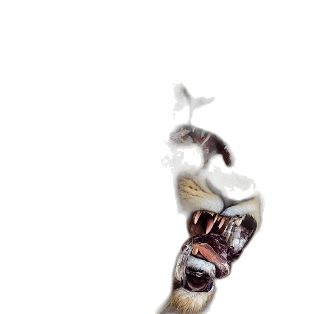 animal, creature, dragon, staff transparent PNG cut-out