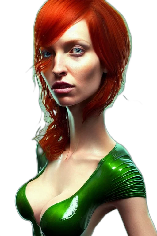 dress, face, robot, photorealistic transparent PNG cut-out