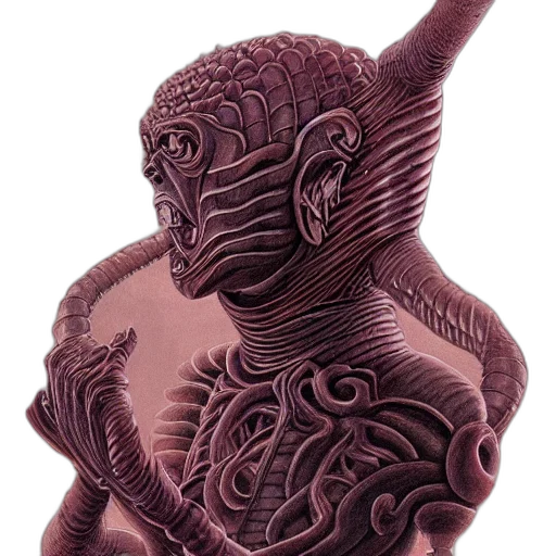 creature, dragon, mask, robot transparent PNG cut-out