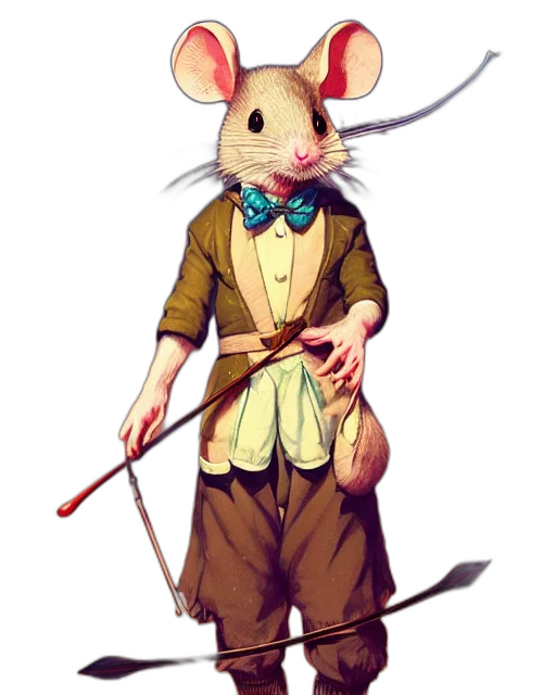 staff, animal, weapon, concept art, cartoon, pixel art, 3d render, anthropomorphic transparent PNG cut-out