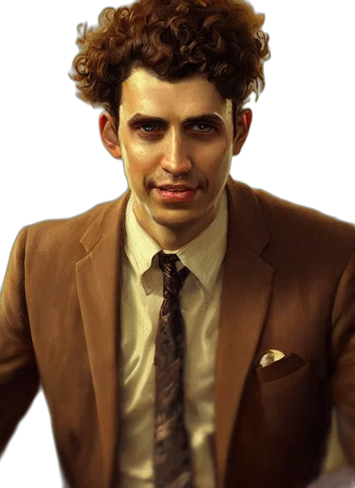 jacket, face, hair, staff transparent PNG cut-out