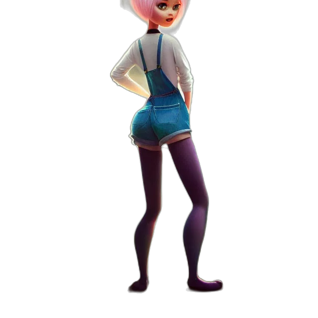 dress, jacket, staff, robot, concept art, 3d render, cartoon, fantasy art transparent PNG cut-out