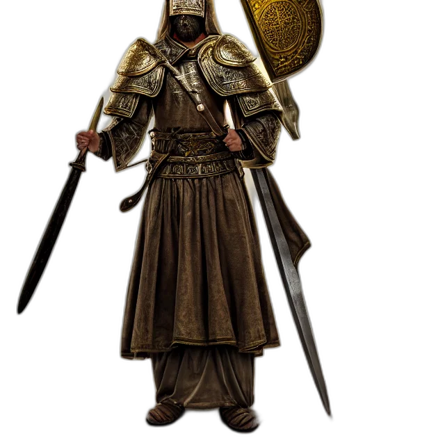 sword, staff, weapon, concept art, fantasy art, 3d render, pixel art, golden transparent PNG cut-out