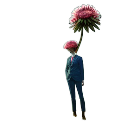 hat, umbrella, crown, staff, concept art, 3d render, vaporwave, pixel art transparent PNG cut-out