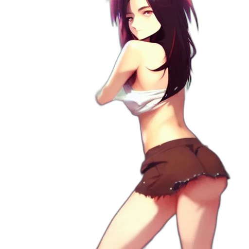 dress, staff, weapon, creature transparent PNG cut-out