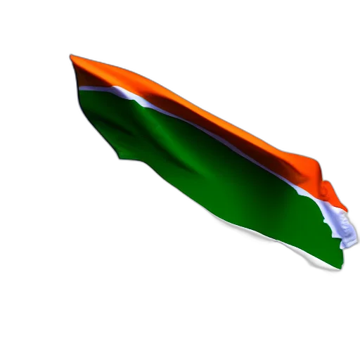 3d render, highly, detailed, photo, indian, flag, hosting, mountain transparent PNG cut-out