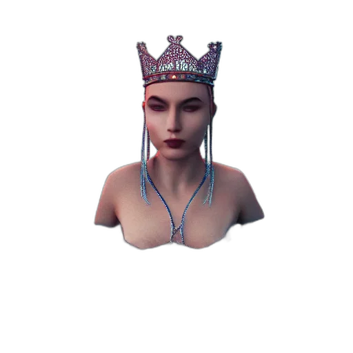 crown, jewelry, hat, mask, 3d render, concept art, fantasy art, pixel art transparent PNG cut-out