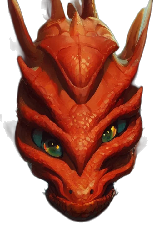 dragon, mask, face, creature transparent PNG cut-out