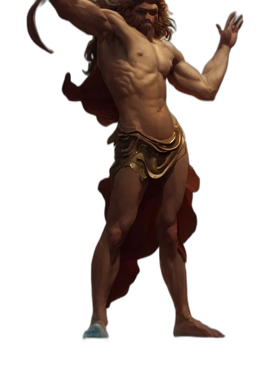 creature, staff, sword, concept art, fantasy art, photorealistic, 3d render, golden transparent PNG cut-out