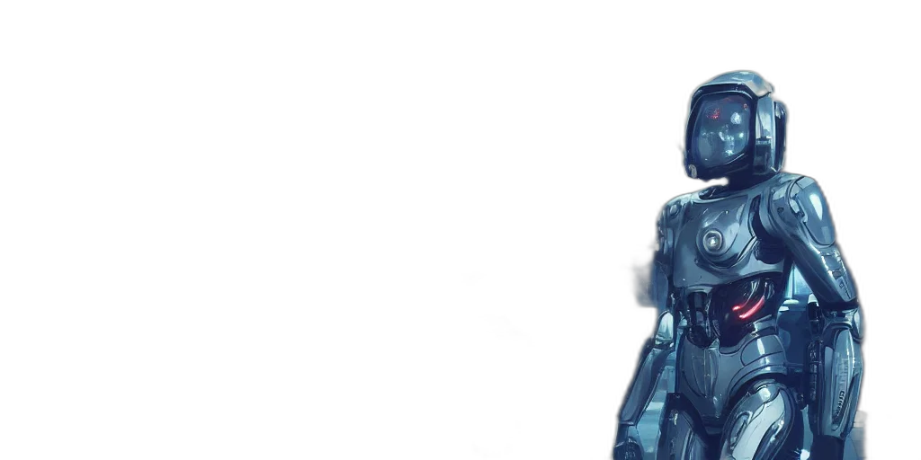 dress, robot, face, weapon transparent PNG cut-out