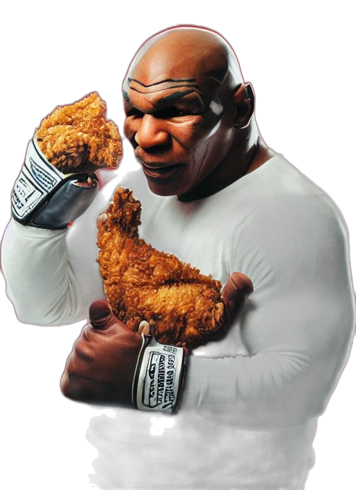 food, animal, weapon, photorealistic, concept art, portrait, mike, tyson transparent PNG cut-out