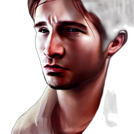 face, photorealistic, watercolor, concept art, fantasy art, young, david, duchovny transparent PNG cut-out