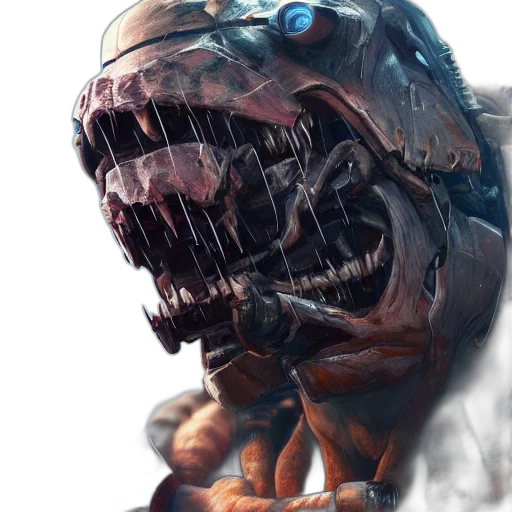 creature, face, mask, robot transparent PNG cut-out
