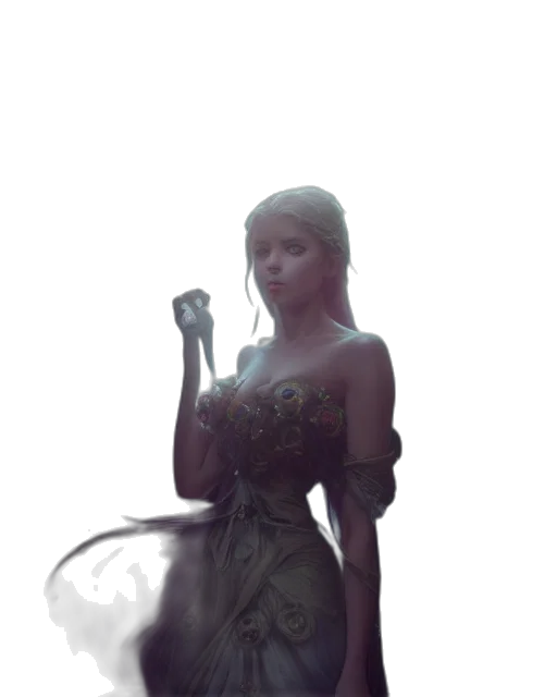 dress, staff, sword, weapon transparent PNG cut-out
