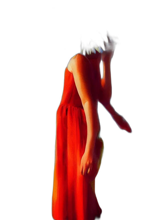 dress, mask, creature, staff, 3d render, concept art, vaporwave, photorealistic transparent PNG cut-out
