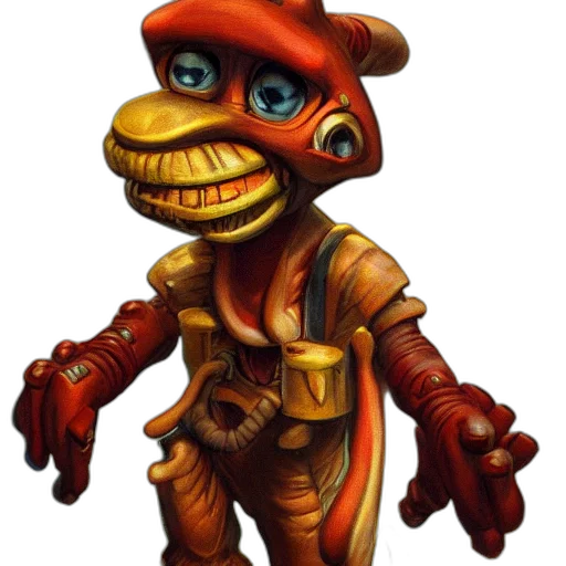 mask, staff, robot, creature transparent PNG cut-out