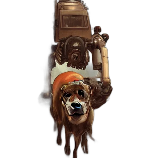 animal, staff, robot, creature transparent PNG cut-out