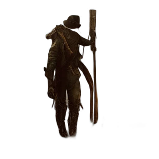 staff, weapon, sword, jacket transparent PNG cut-out