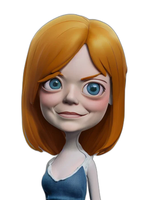 face, staff, 3d render, concept art transparent PNG cut-out
