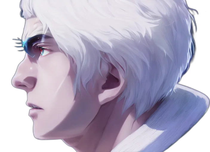 face, creature, anime, concept art transparent PNG cut-out