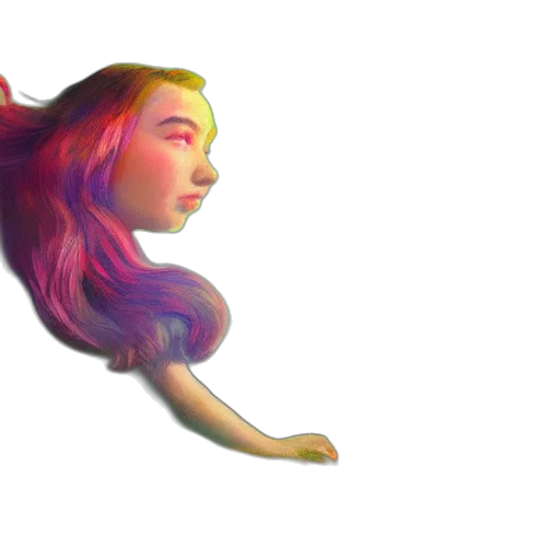 hair, face, creature, crown transparent PNG cut-out
