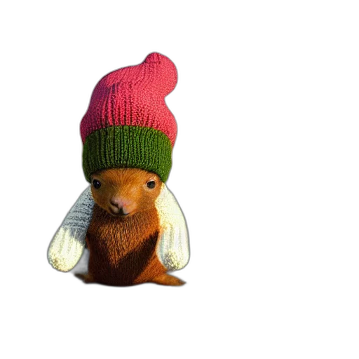 hat, animal, 3d render, photorealistic transparent PNG cut-out