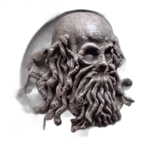 mask, jewelry, hair, creature, 3d render, photorealistic, concept art, fantasy art transparent PNG cut-out