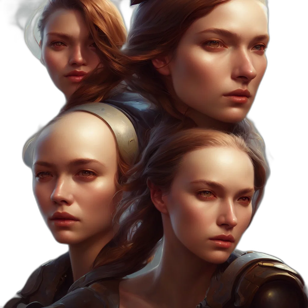 face, crown, mask, robot, concept art, fantasy art, photorealistic, oil painting transparent PNG cut-out