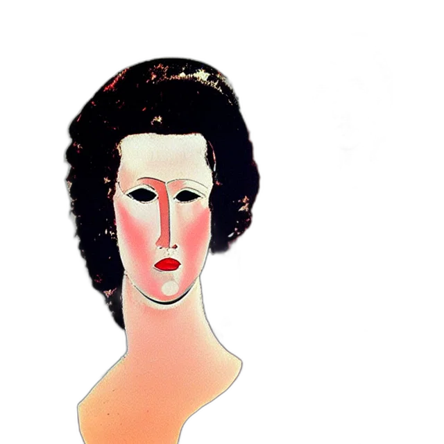 face, mask, hair, crown, cartoon, photorealistic, watercolor, 3d render transparent PNG cut-out