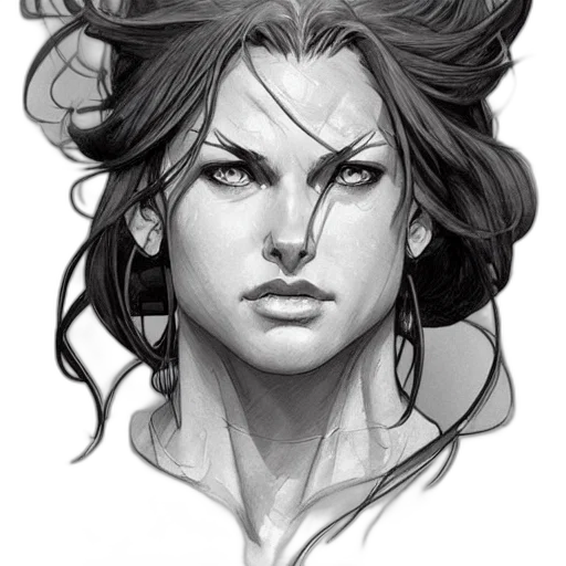 face, comic book art, photorealistic, fantasy art transparent PNG cut-out