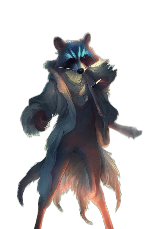 staff, jacket, creature, mask transparent PNG cut-out