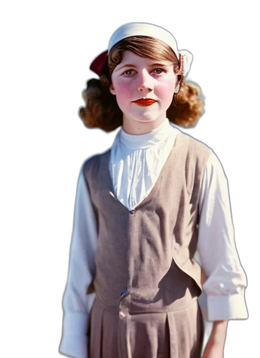 staff, dress, hat, face transparent PNG cut-out