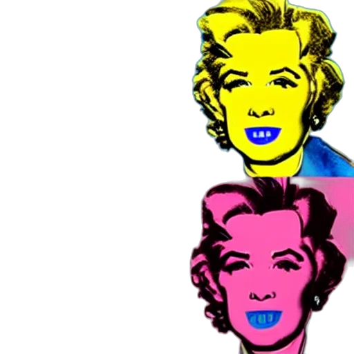 face, cartoon, vaporwave, comic book art transparent PNG cut-out