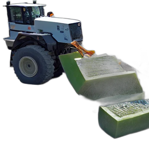 paver, crushing, melon transparent PNG cut-out