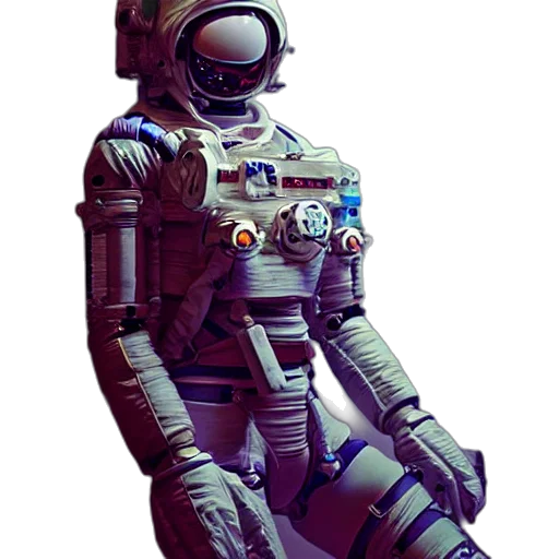 robot, staff, jacket, creature transparent PNG cut-out