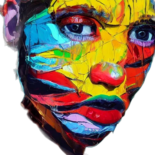 mask, face, photorealistic, watercolor transparent PNG cut-out